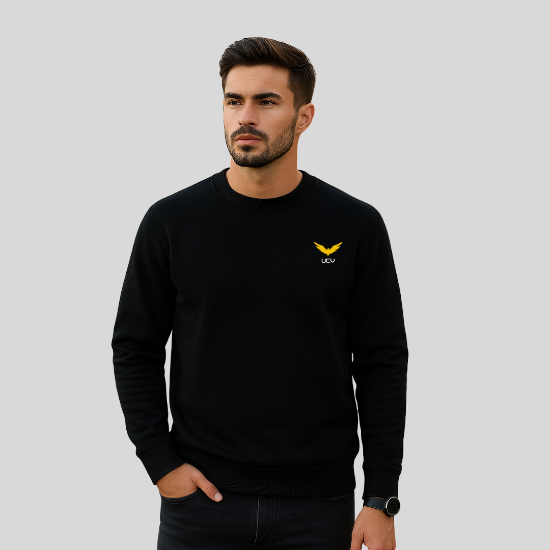 Premium Men’s Crewneck Sweatshirt – Soft Fleece, Winter Warm, Classic Fit